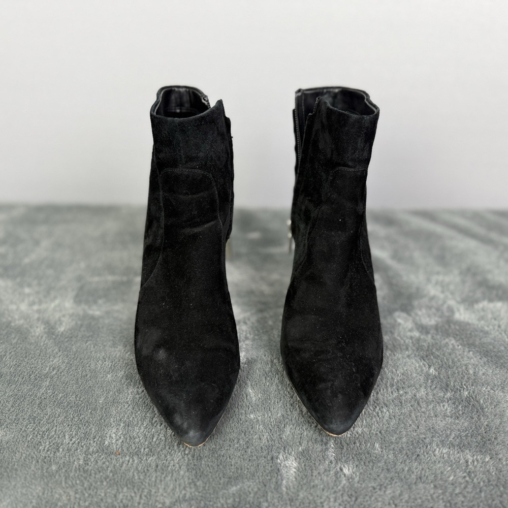 Sam Edelman Roden Pointed Toe‎ Women's Black  Suede Booties.  Size 7.5